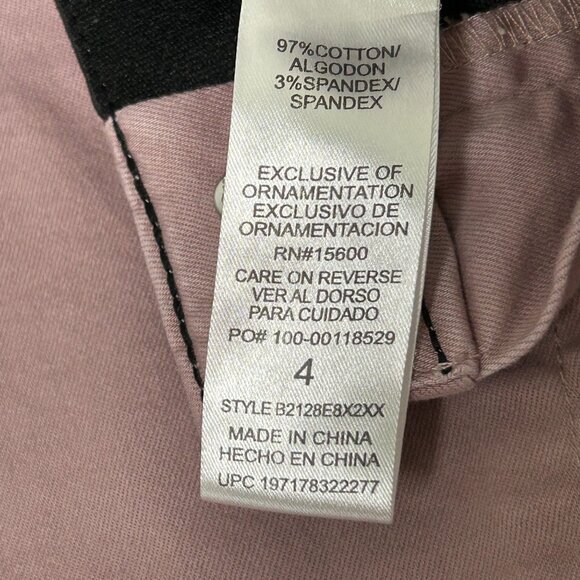Democracy Jeans Womens Size 4 Pink Ab Technology Straight Skinny Mid Rise Denim - Picture 8 of 14